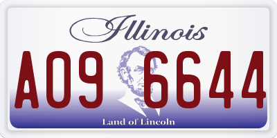 IL license plate A096644