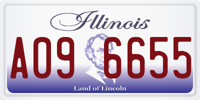 IL license plate A096655