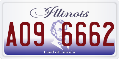 IL license plate A096662