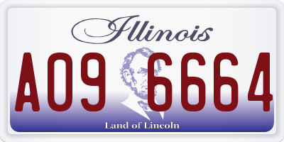 IL license plate A096664