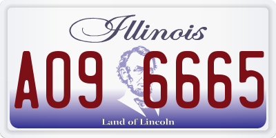 IL license plate A096665