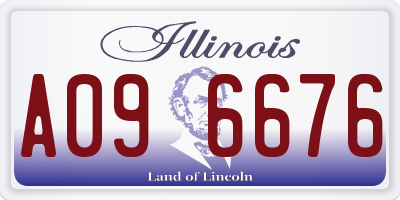 IL license plate A096676