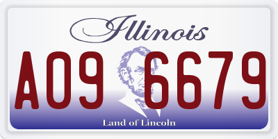 IL license plate A096679
