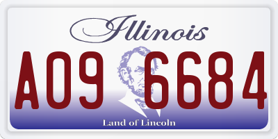 IL license plate A096684