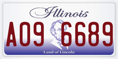 IL license plate A096689