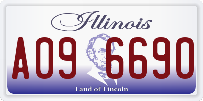 IL license plate A096690