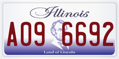IL license plate A096692