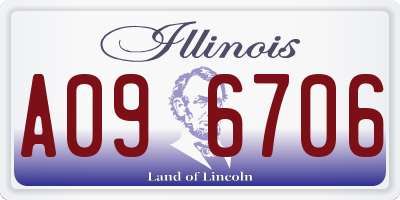 IL license plate A096706