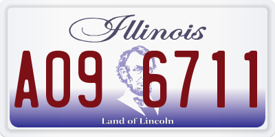 IL license plate A096711