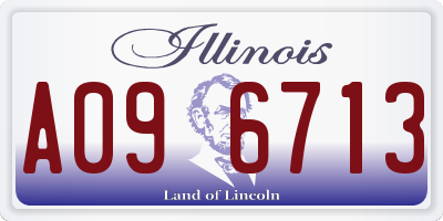 IL license plate A096713