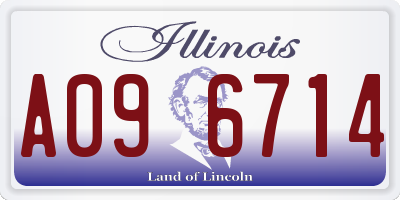 IL license plate A096714
