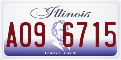 IL license plate A096715