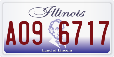 IL license plate A096717