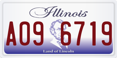IL license plate A096719