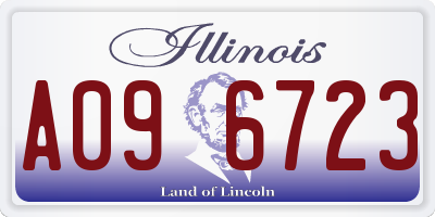 IL license plate A096723