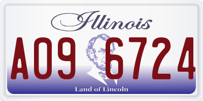 IL license plate A096724