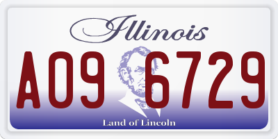 IL license plate A096729