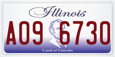 IL license plate A096730