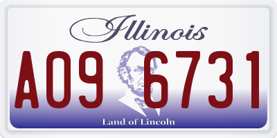 IL license plate A096731