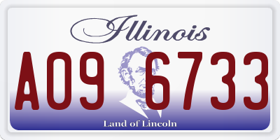 IL license plate A096733