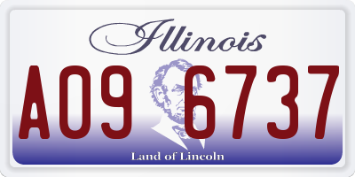 IL license plate A096737