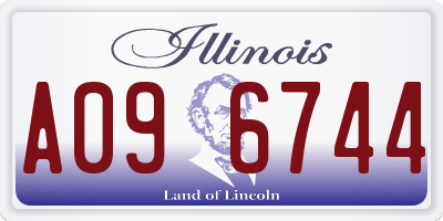 IL license plate A096744