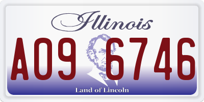IL license plate A096746