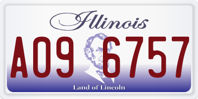 IL license plate A096757