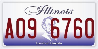 IL license plate A096760