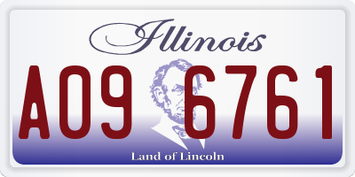 IL license plate A096761