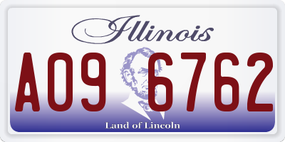 IL license plate A096762