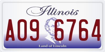 IL license plate A096764