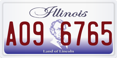 IL license plate A096765