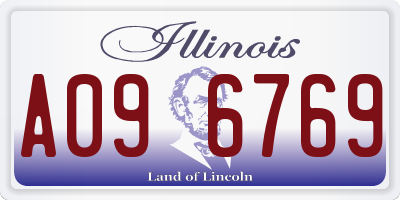 IL license plate A096769