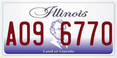 IL license plate A096770
