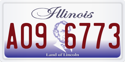 IL license plate A096773