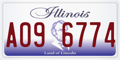 IL license plate A096774