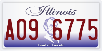 IL license plate A096775