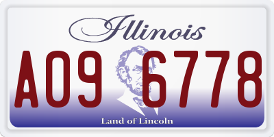 IL license plate A096778