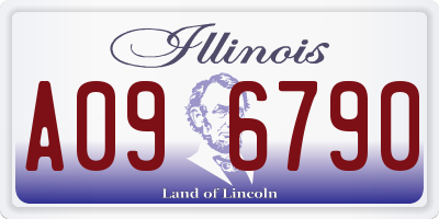 IL license plate A096790