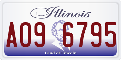 IL license plate A096795