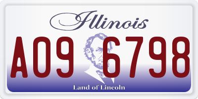 IL license plate A096798