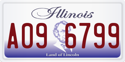 IL license plate A096799