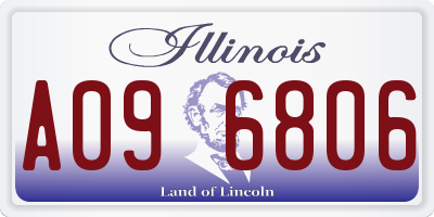 IL license plate A096806