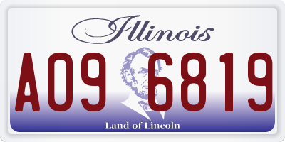 IL license plate A096819