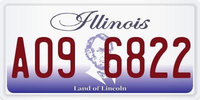 IL license plate A096822