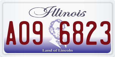 IL license plate A096823