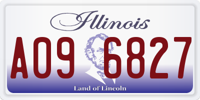 IL license plate A096827
