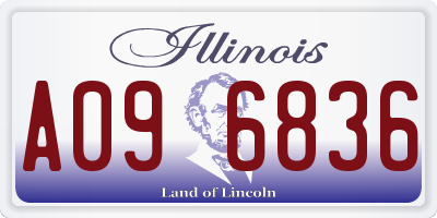 IL license plate A096836