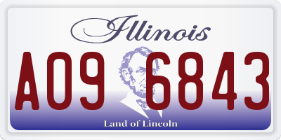 IL license plate A096843